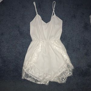 White lace romper